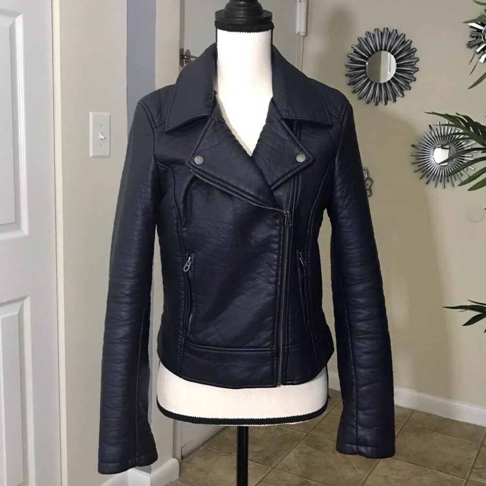 Members only x urban outfitters leather jacket